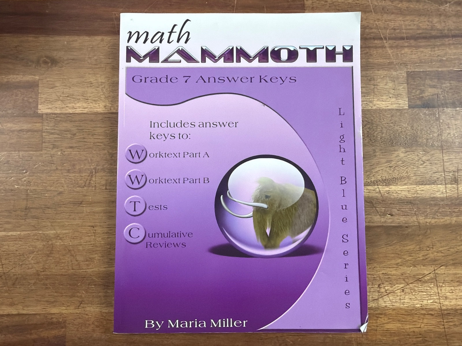 Math Mammoth Grade 7 Answer Keys Light Blue Series