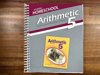 Abeka Arithmetic 5 Curriculum/Lesson Plans Homeschool