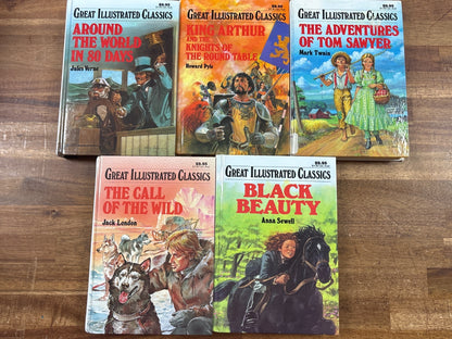 Great Illustrated Classics 5-Book Set - Twain, London, Sewell