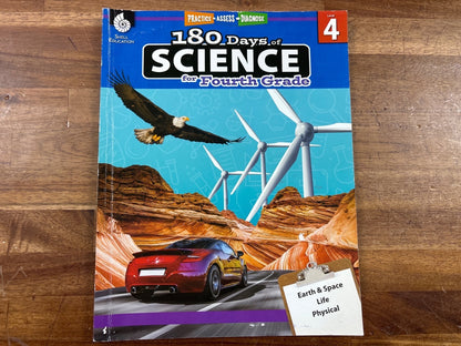 Shell Education 180 Days of Science Grade 4 Workbook