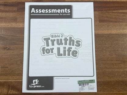 BJU Press Bible 2 Truths for Life Assessments