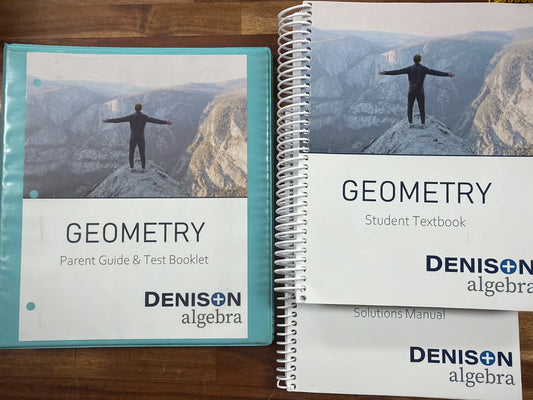 Denison Algebra Geometry Curriculum Set with Solutions