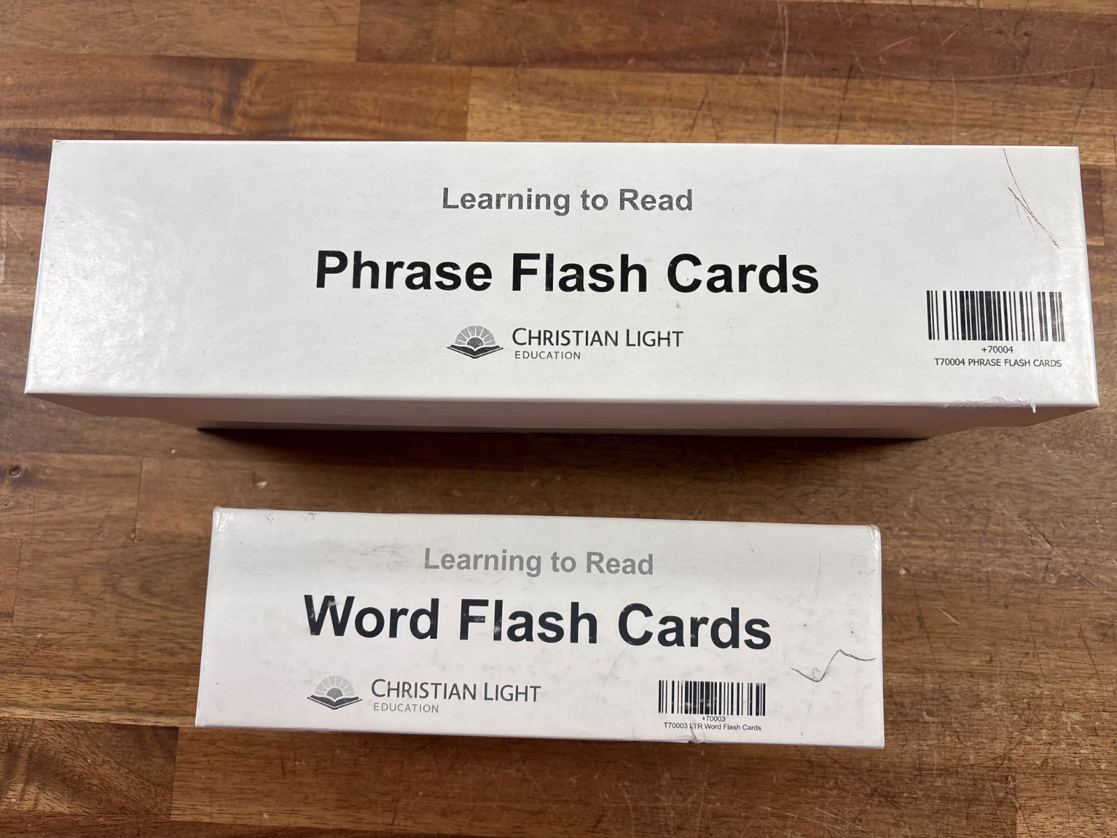 Christian Light Learning to Read Word & Phrase Flash Cards Set — front cover