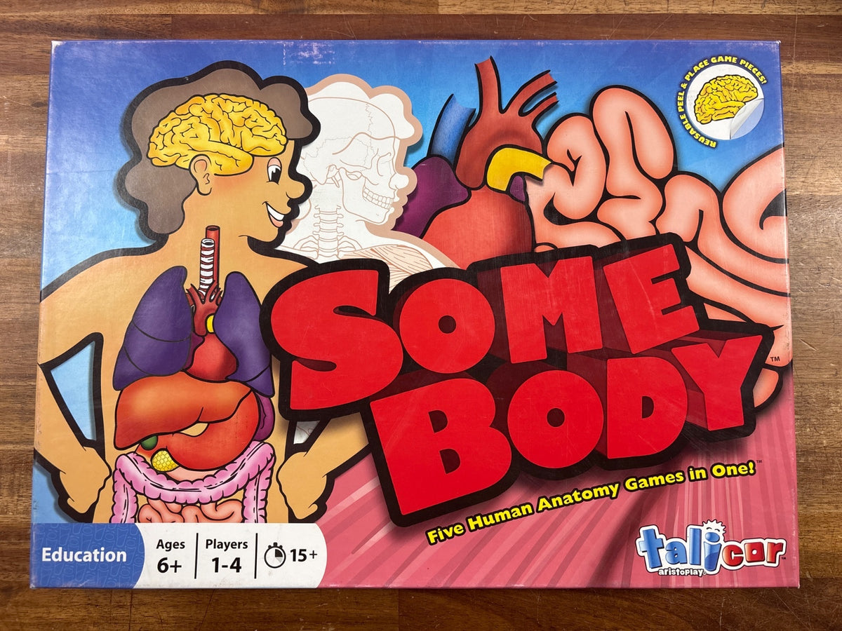 Talicor SomeBody Five Human Anatomy Games Board Game — front cover