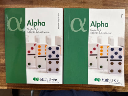 Math-U-See Alpha Single-Digit Addition Instruction & Tests