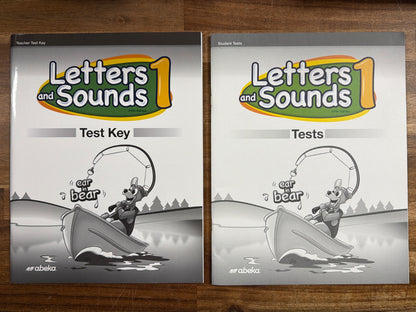 Abeka Letters and Sounds 1 Test Key & Tests Fifth Edition — front cover