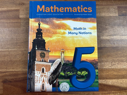 Christian Light Mathematics 5 Math in Many Nations Text — front cover
