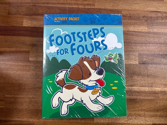BJU Press Footsteps for Fours Activity Packet 3rd Ed (NEW)
