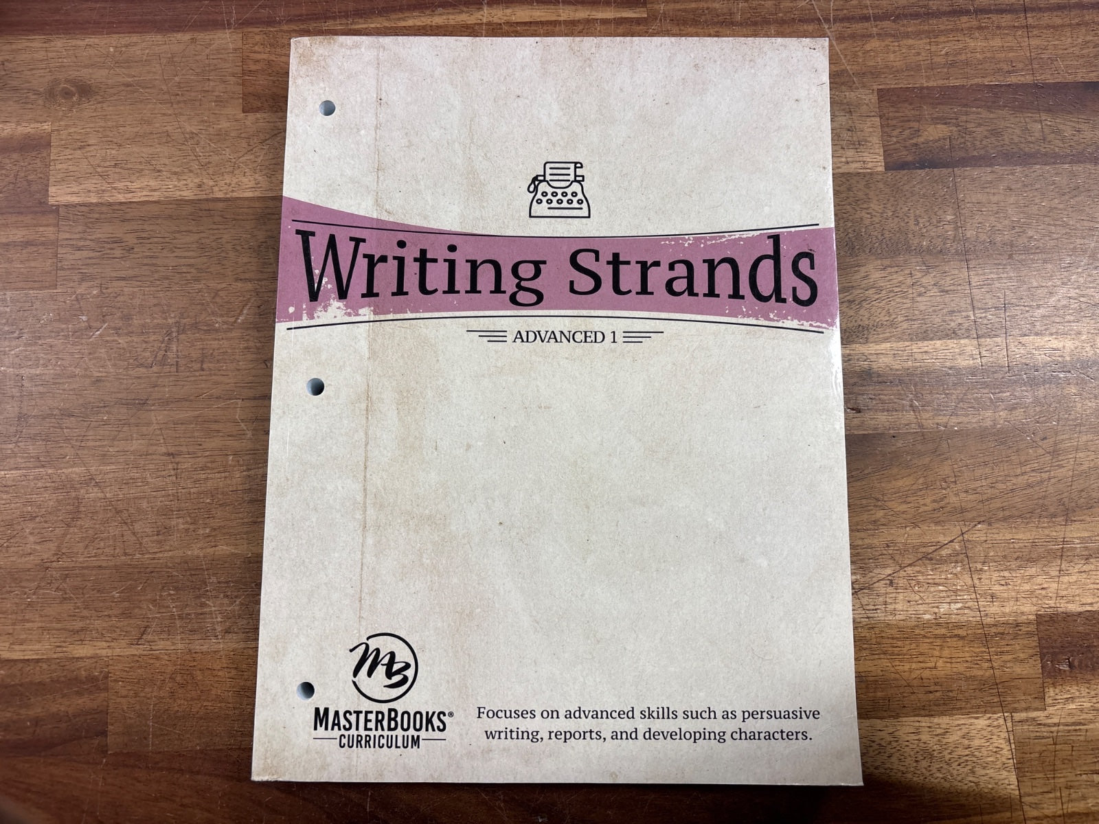 Writing Strands Advanced 1 MasterBooks Homeschool Writing Course — front cover