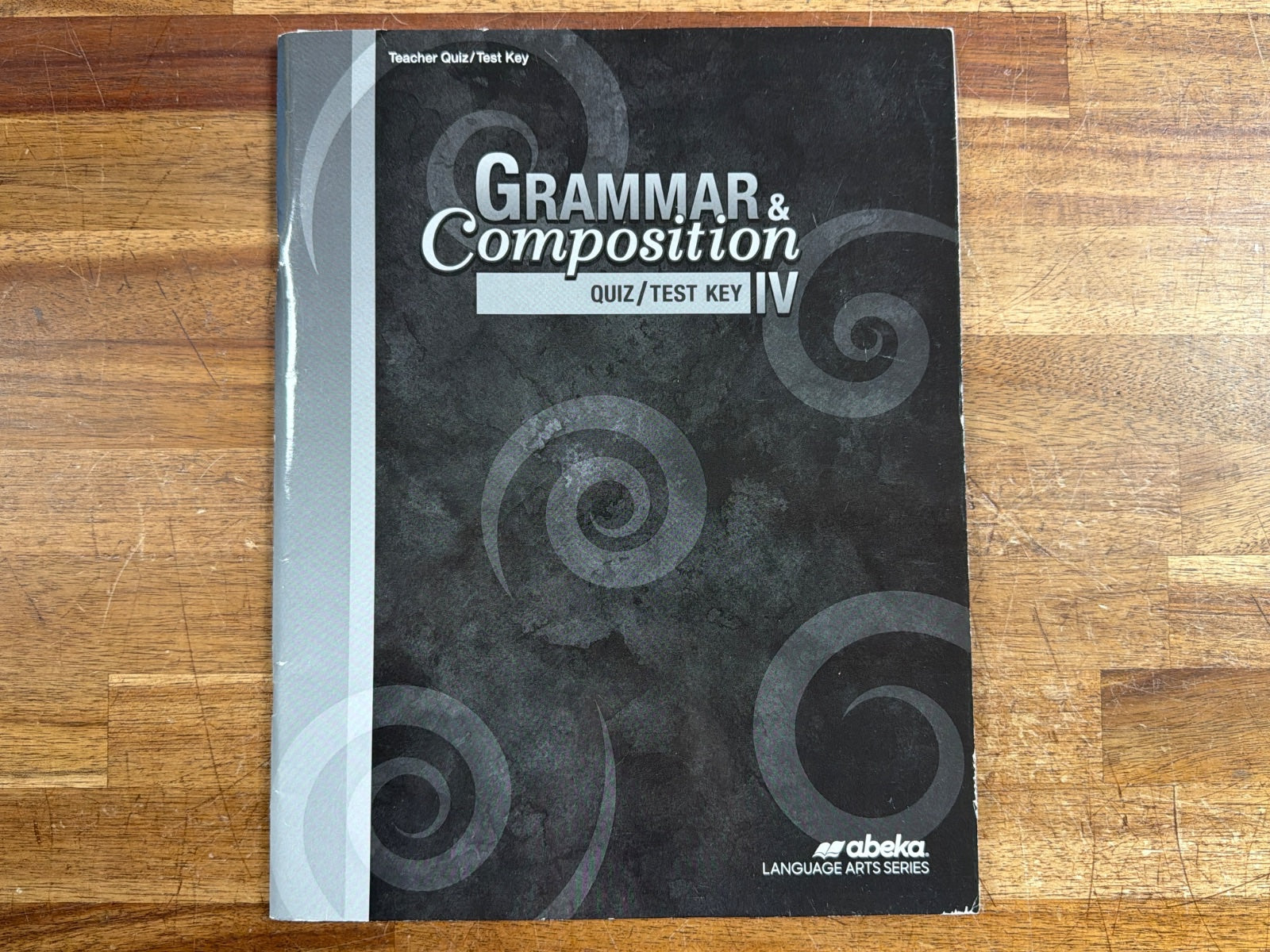 Abeka Grammar & Composition IV Quiz/Test Key — front cover