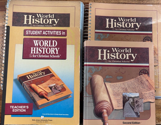 BJU Press World History for Christian Schools 2nd Ed Set