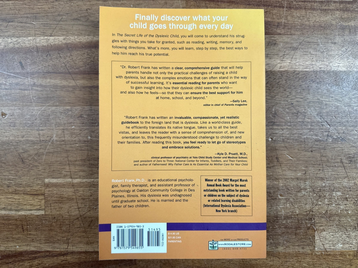 The Secret Life of the Dyslexic Child - Robert Frank PhD — photo 2 of 2