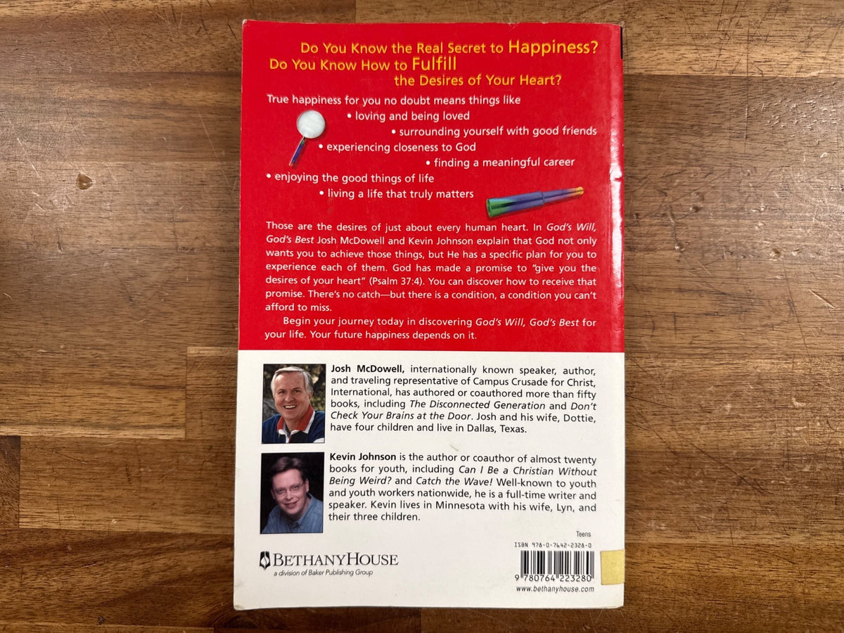 God's Will, God's Best - McDowell/Johnson — Good — Clean, no writing.