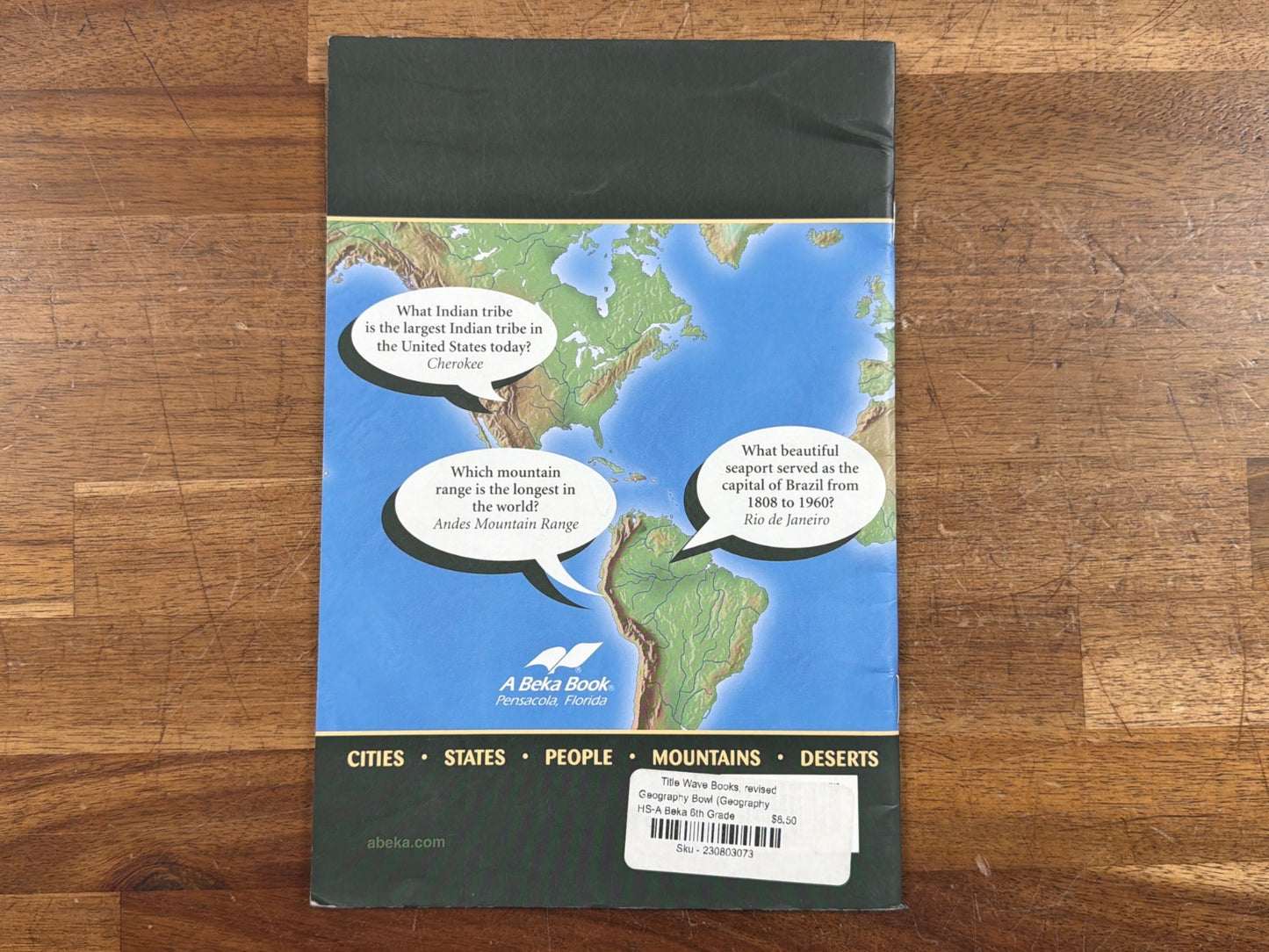 Abeka Geography Bowl Data Trivia Important Concepts