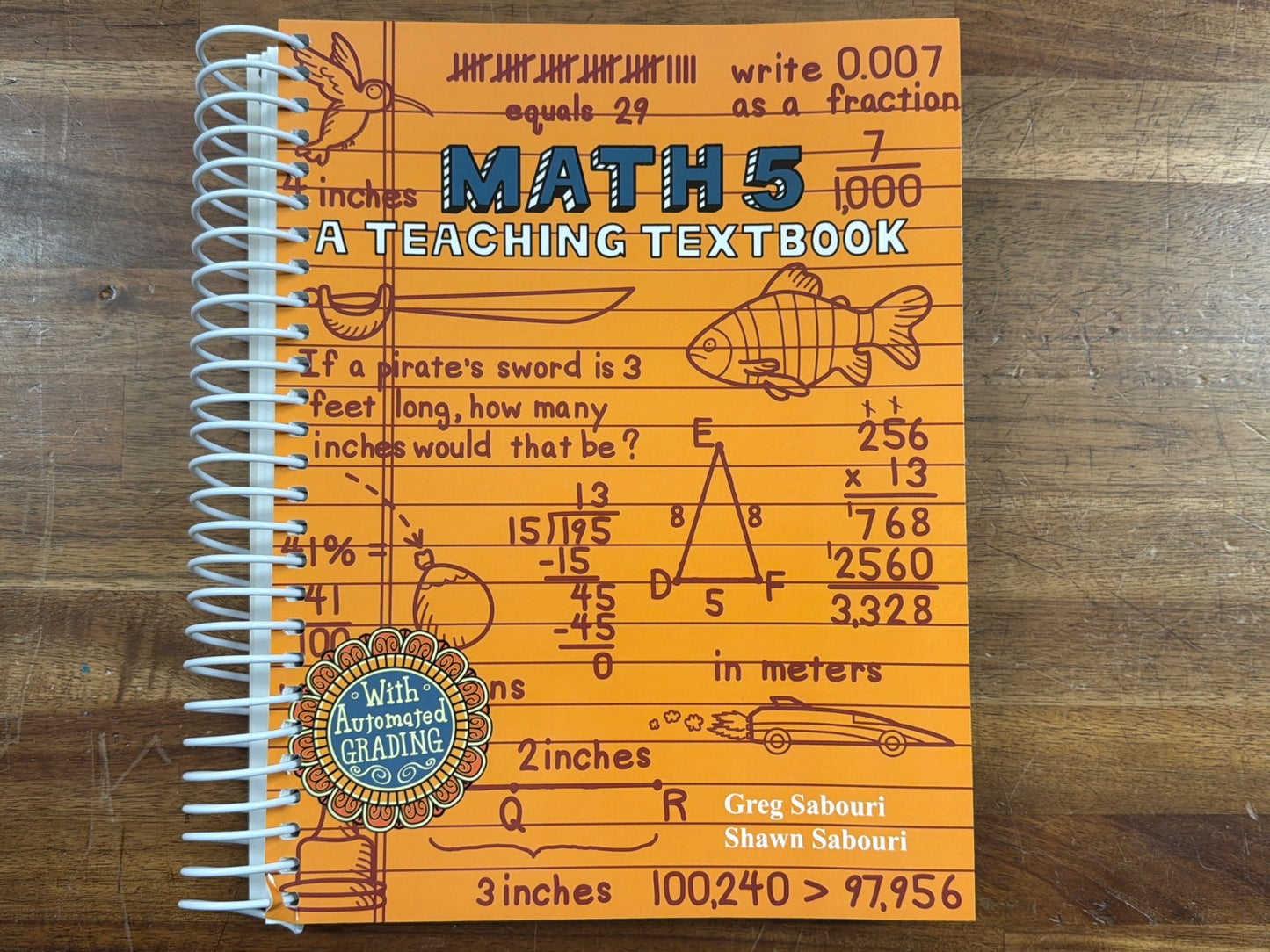 Math 5 Teaching Textbook Set with CD-ROM & Answer Key
