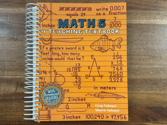 Math 5 Teaching Textbook Set with CD-ROM & Answer Key