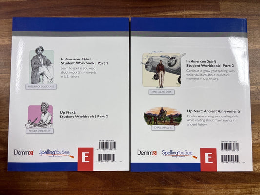 Spelling You See American Spirit Level E Workbooks Part 1&2 — photo 2 of 2