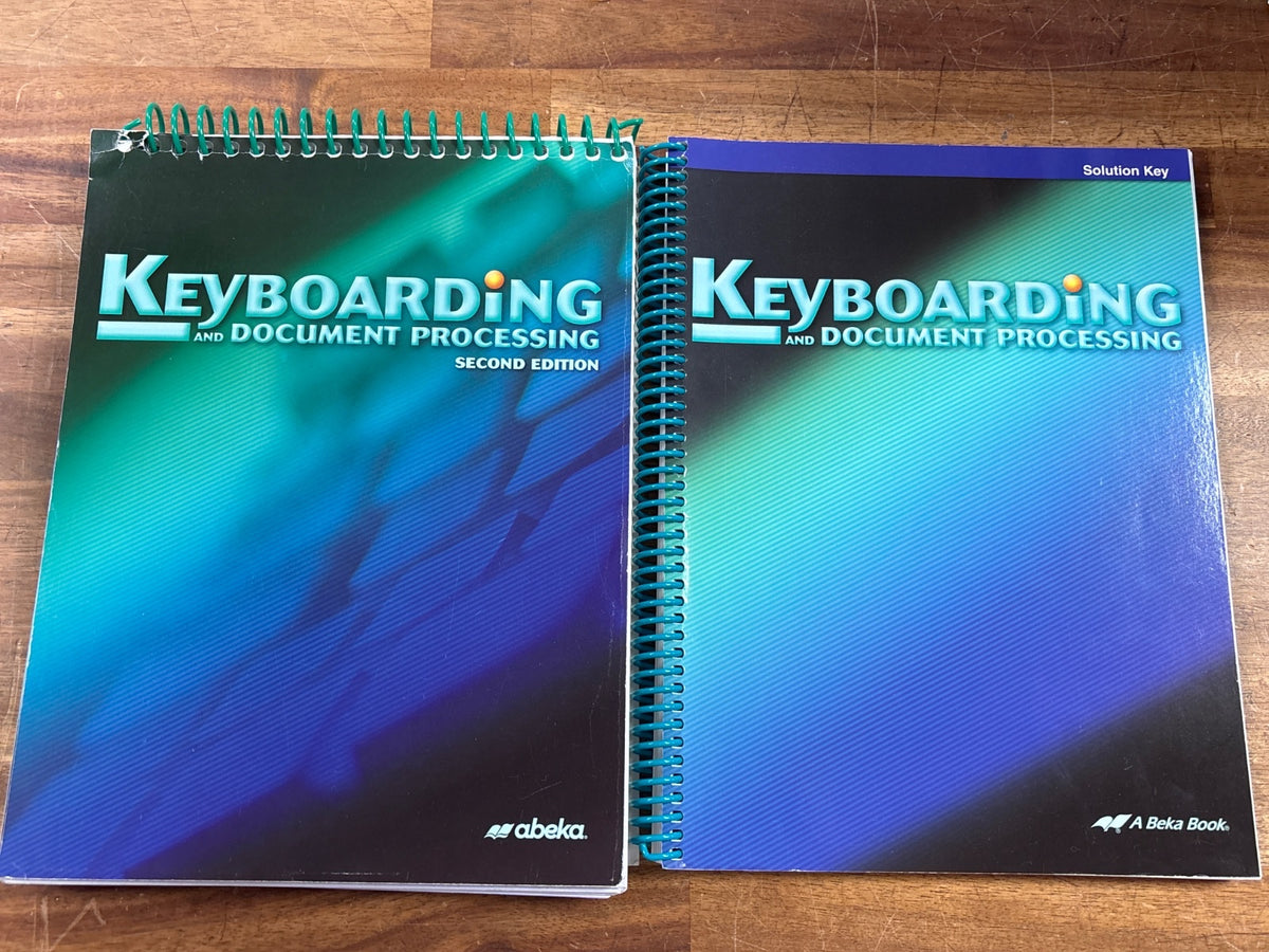 Abeka Keyboarding and Document Processing 2nd Ed. Textbook & Test — photo 2 of 5