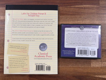 Latin for Children Primer B Answer Key & DVD/CD Set