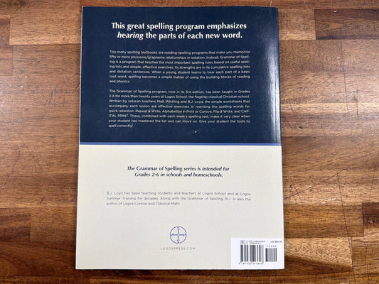 The Grammar of Spelling Grade 2 2nd Edition - B.J. Loyd