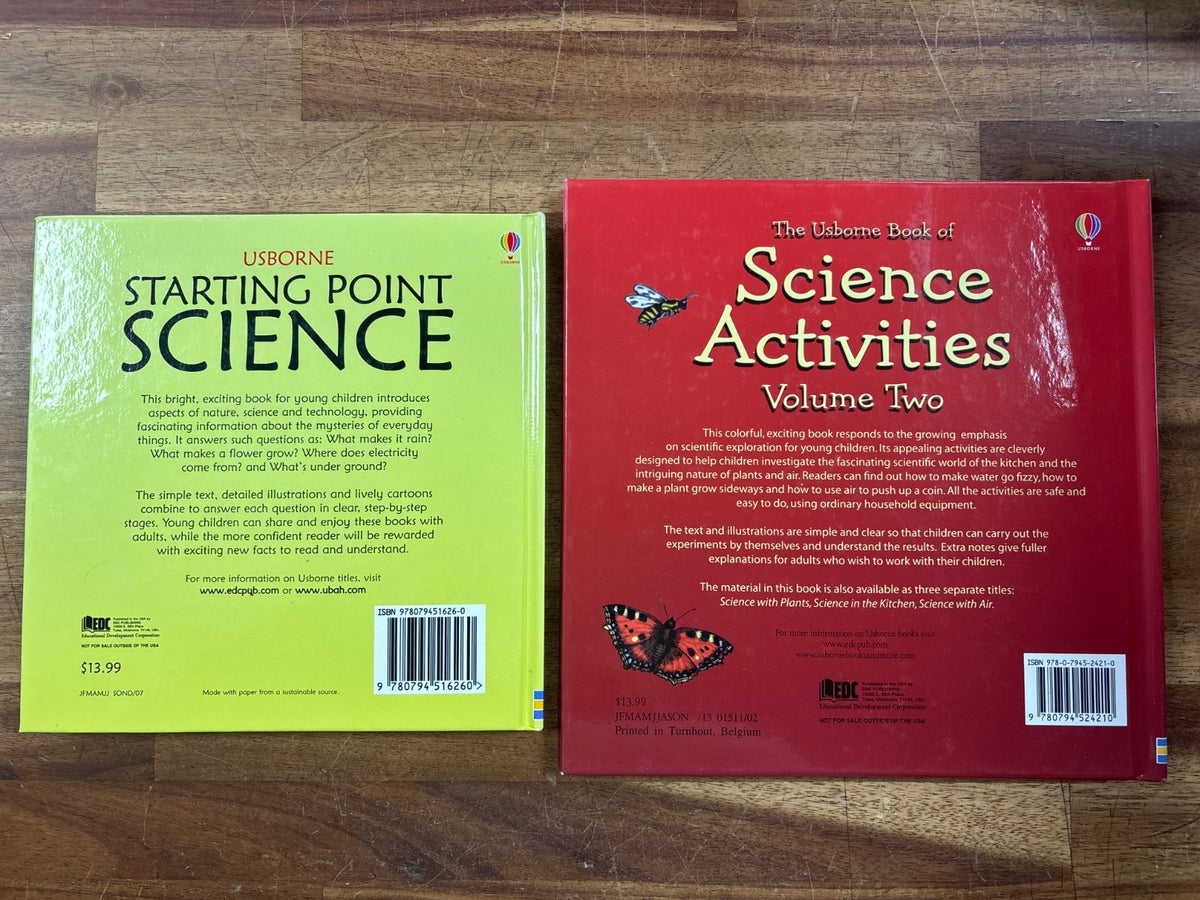 Usborne Starting Point Science & Activities Vol 1 & 2 Set