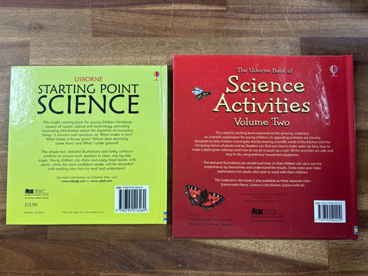 Usborne Starting Point Science & Activities Vol 1 & 2 Set