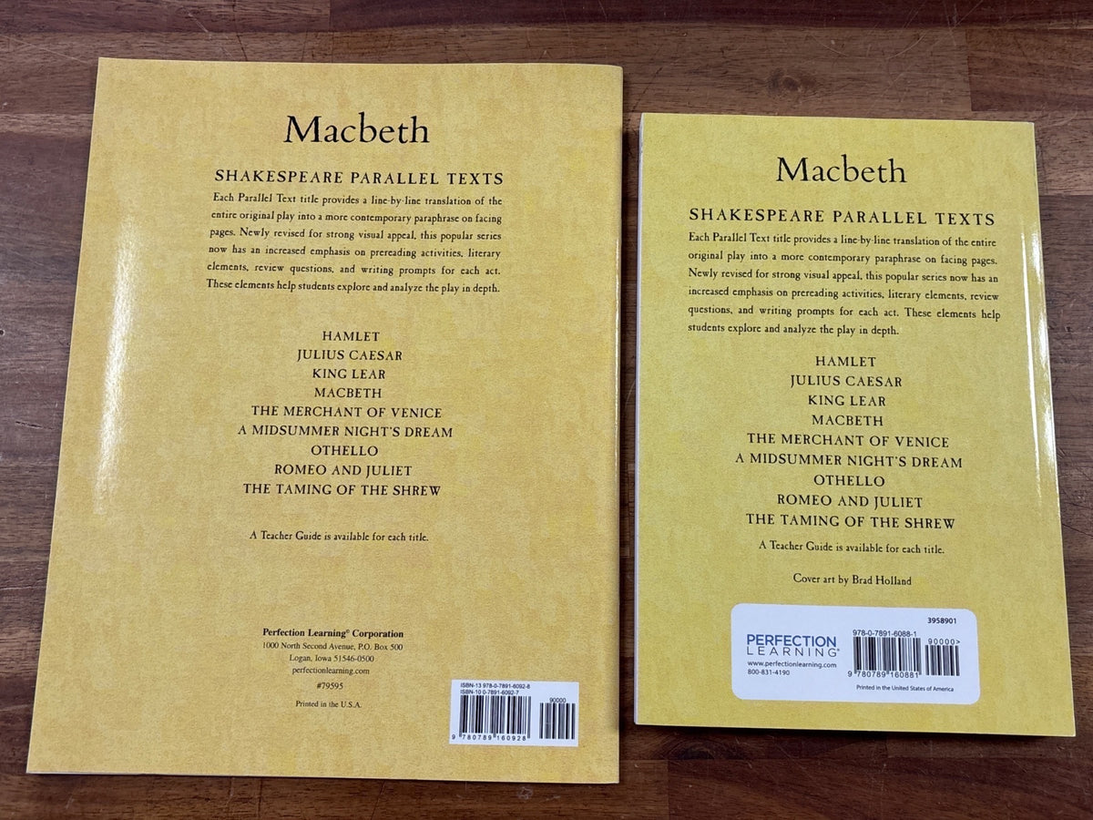 Perfection Learning Macbeth Parallel Text & Teacher Guide Set — photo 2 of 2