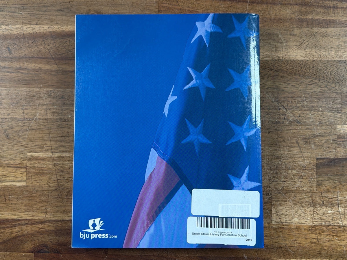 BJU Press United States History Student Text 3rd Edition