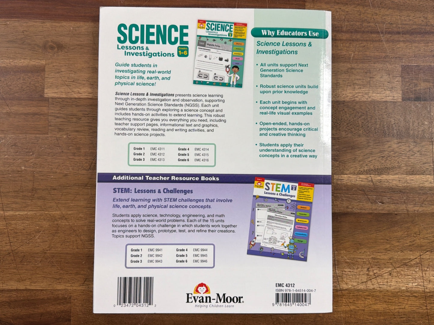 Evan-Moor Science Lessons & Investigations Grade 2