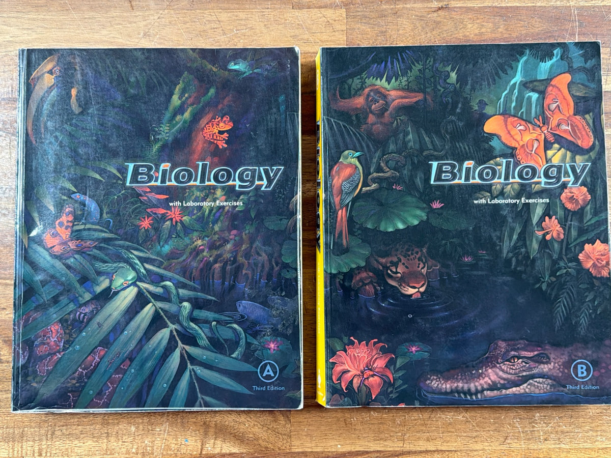 BJU Biology 3rd Edition LOT of 5 Curriculum Bundle