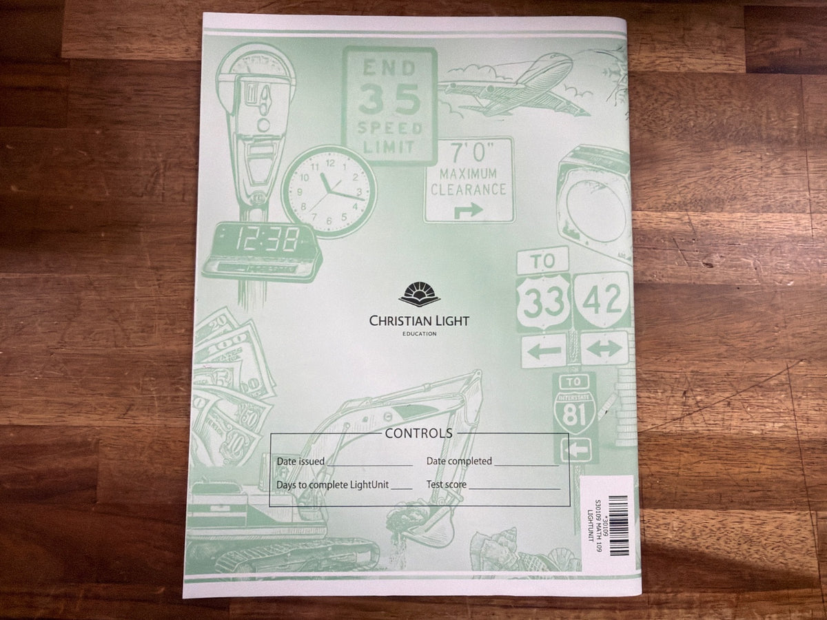 Christian Light Education Mathematics LightUnit 109 Grade 1