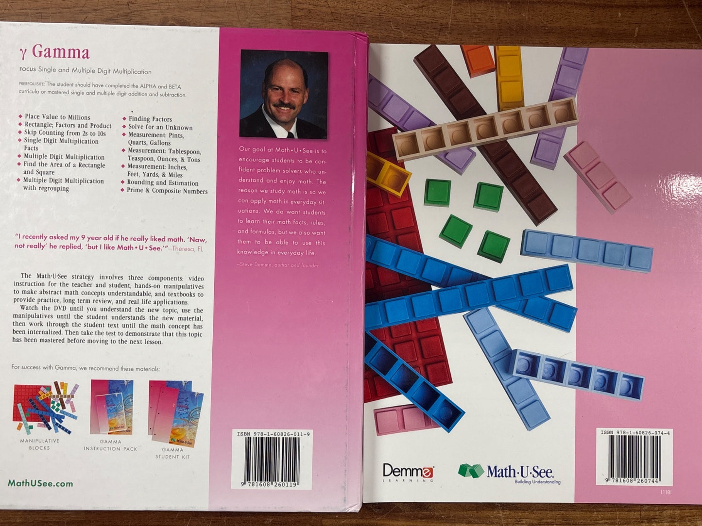 Math-U-See Gamma Instruction Manual & Tests Set