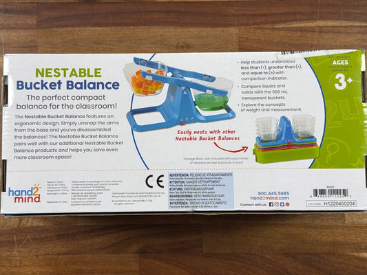 Hand2Mind Nestable Bucket Balance Math Manipulative