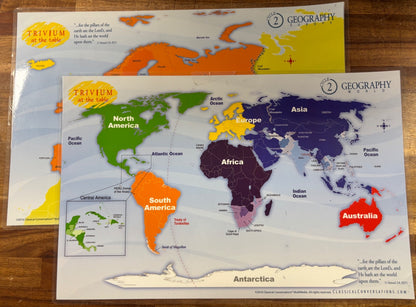 Classical Conversations Cycle 2 Geography Europe & World Maps