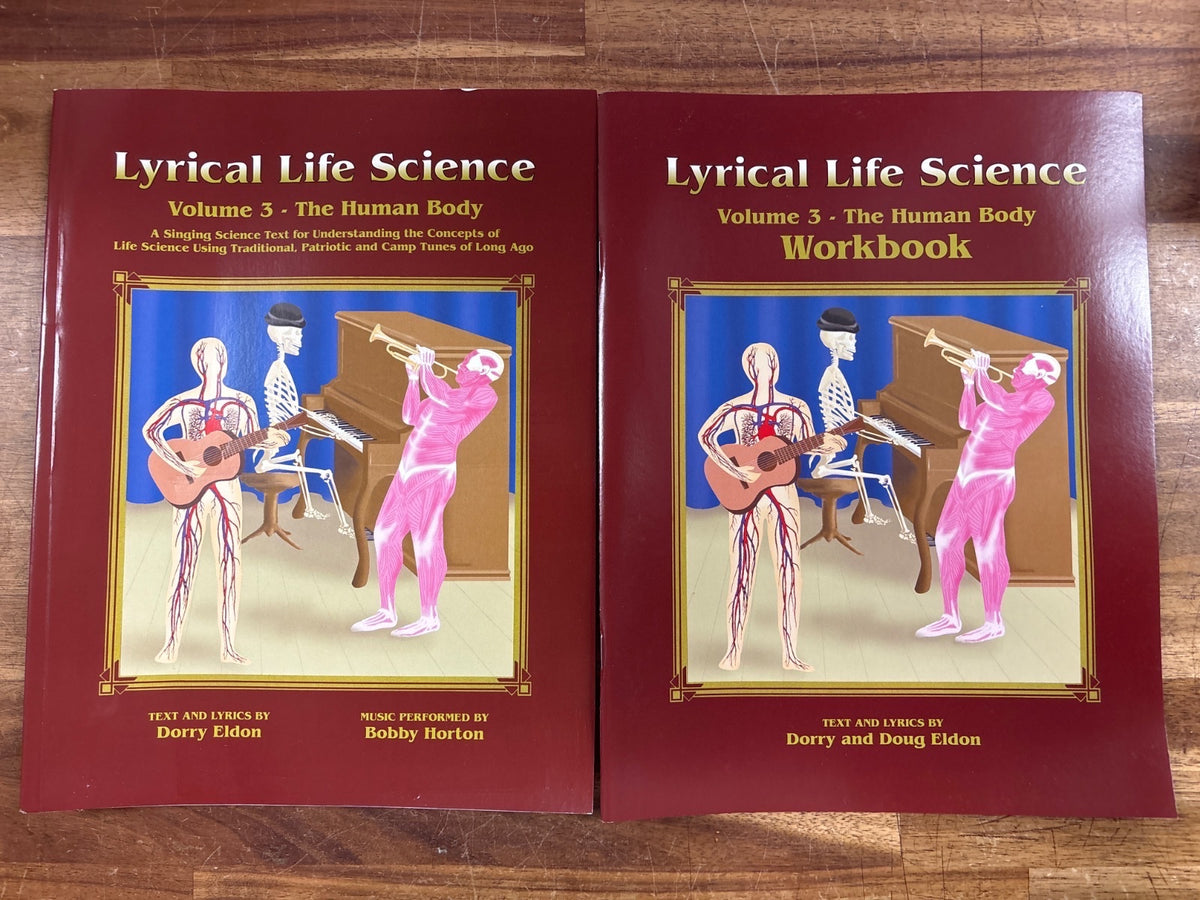 Lyrical Life Science Vol 3 Human Body Set Text Workbook CD