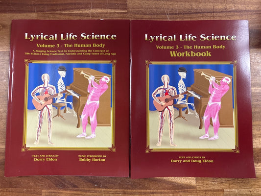Lyrical Life Science Vol 3 Human Body Set Text Workbook CD