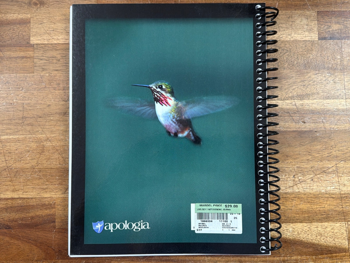 Apologia Zoology 1 Flying Creatures Notebooking Journal