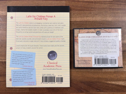 Latin for Children Primer a Answer Key & DVD Set
