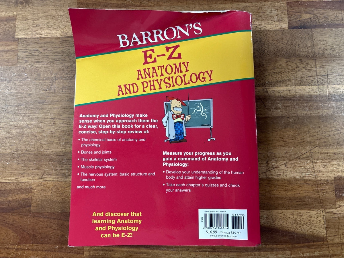 Barron's E-Z Anatomy and Physiology Self-Teaching Manual