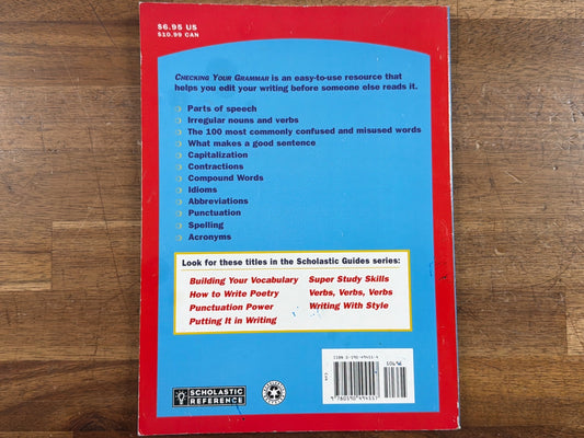 Checking Your Grammar Scholastic Guide by Marvin Terban