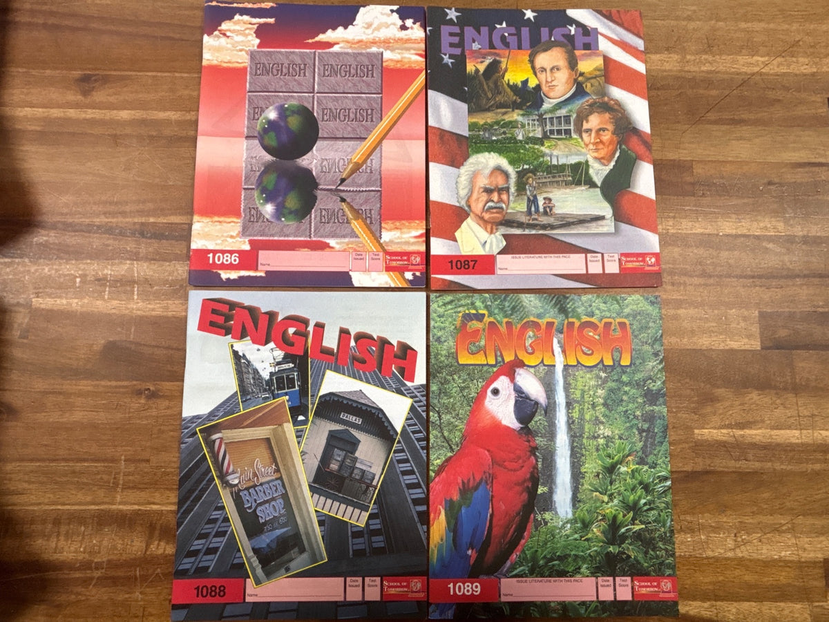 School of Tomorrow English PACEs 1086-1096 Set — front cover