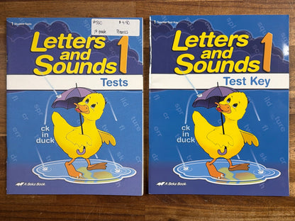 Abeka Letters and Sounds 1 Test Key, Tests & Lesson Plans Set — photo 2 of 5