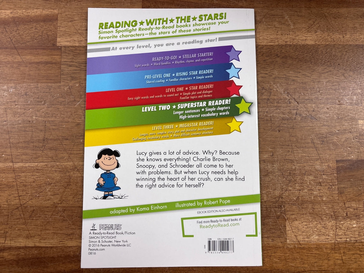Peanuts Lucy Knows Best Ready-to-Read Level Two Book — photo 2 of 2