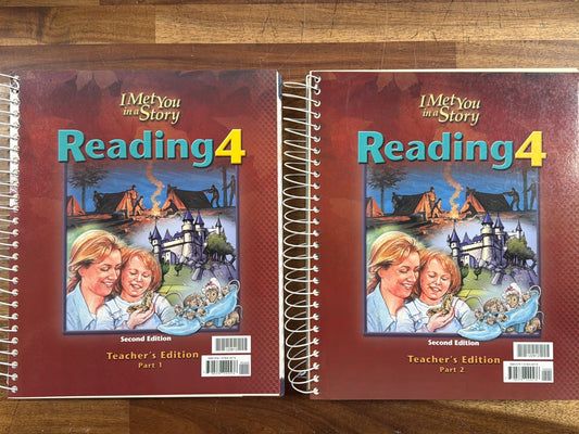 BJU Press Reading 4 I Met You in a Story Set 2nd Ed