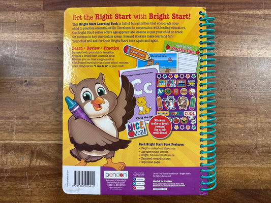Bright Start My First Workbook Level Two Ages 4-6