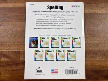 Spectrum Spelling Grade 2 Workbook — photo 2 of 2