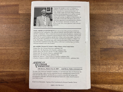 Basic American Government by Clarence B. Carson Hardcover — photo 2 of 2