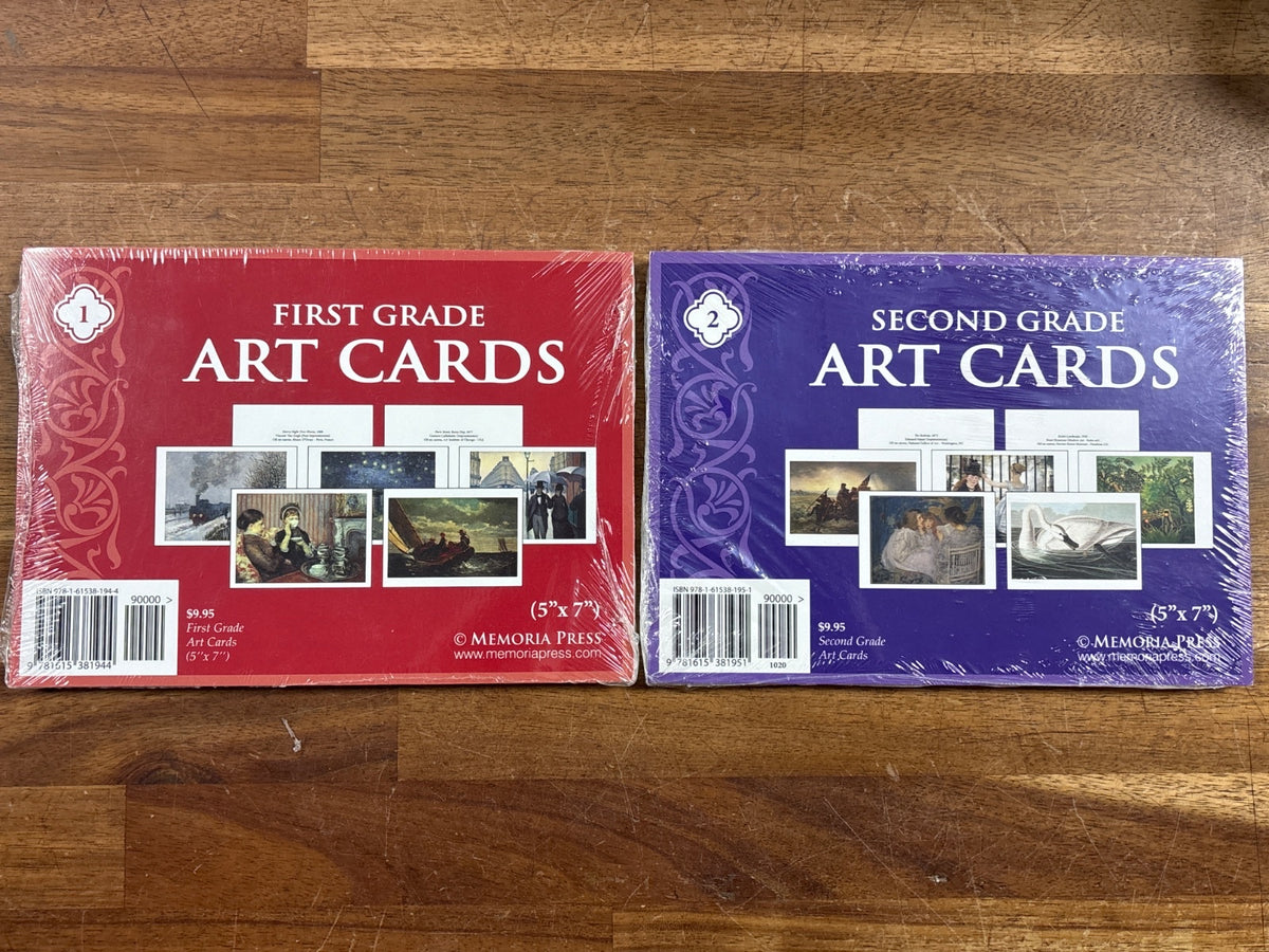 Memoria Press Art Cards K-2 Set Kindergarten 1st 2nd Grade