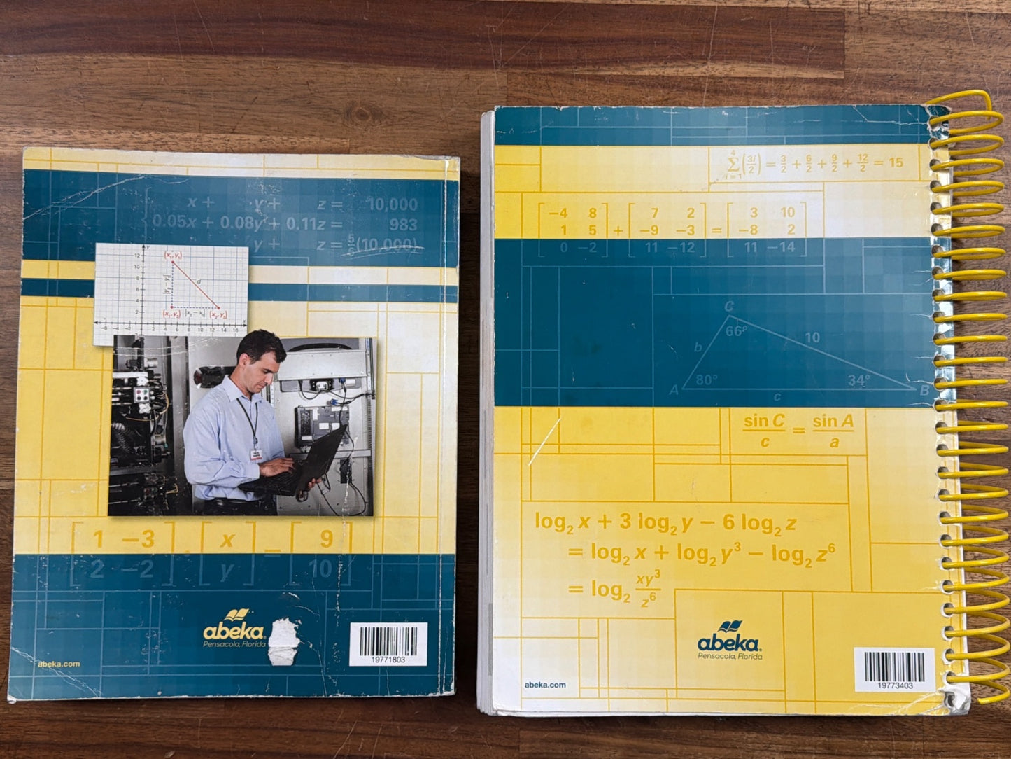 Abeka Algebra 2 Student Text & Solution Key Set