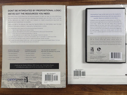 Canon Press Intermediate Logic Teacher Edition, Quiz Packet & DVD